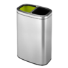 Cubo de reciclaje de acero inoxidable 2x20L OLI-Cube